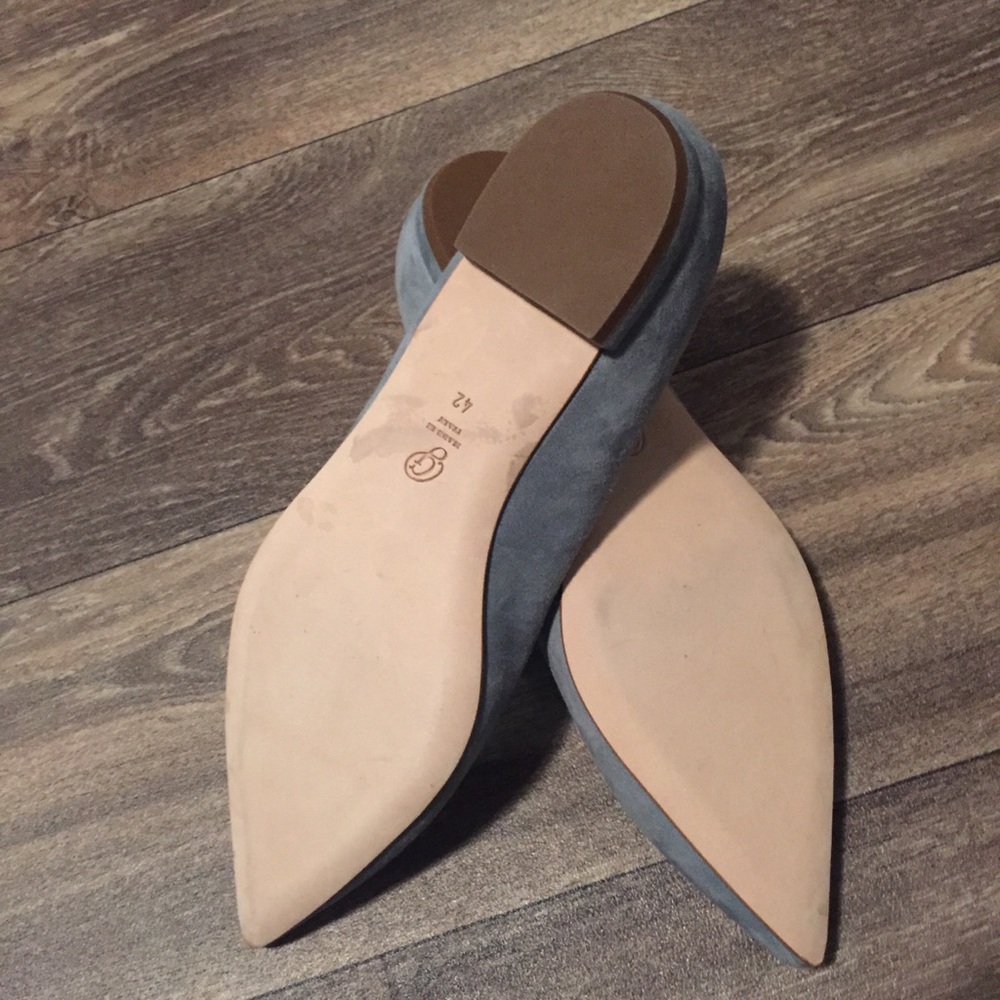 MSOLD! M. Gemi La Fortuna Blue Suede Flat Size 9 - Picture 4 of 6
